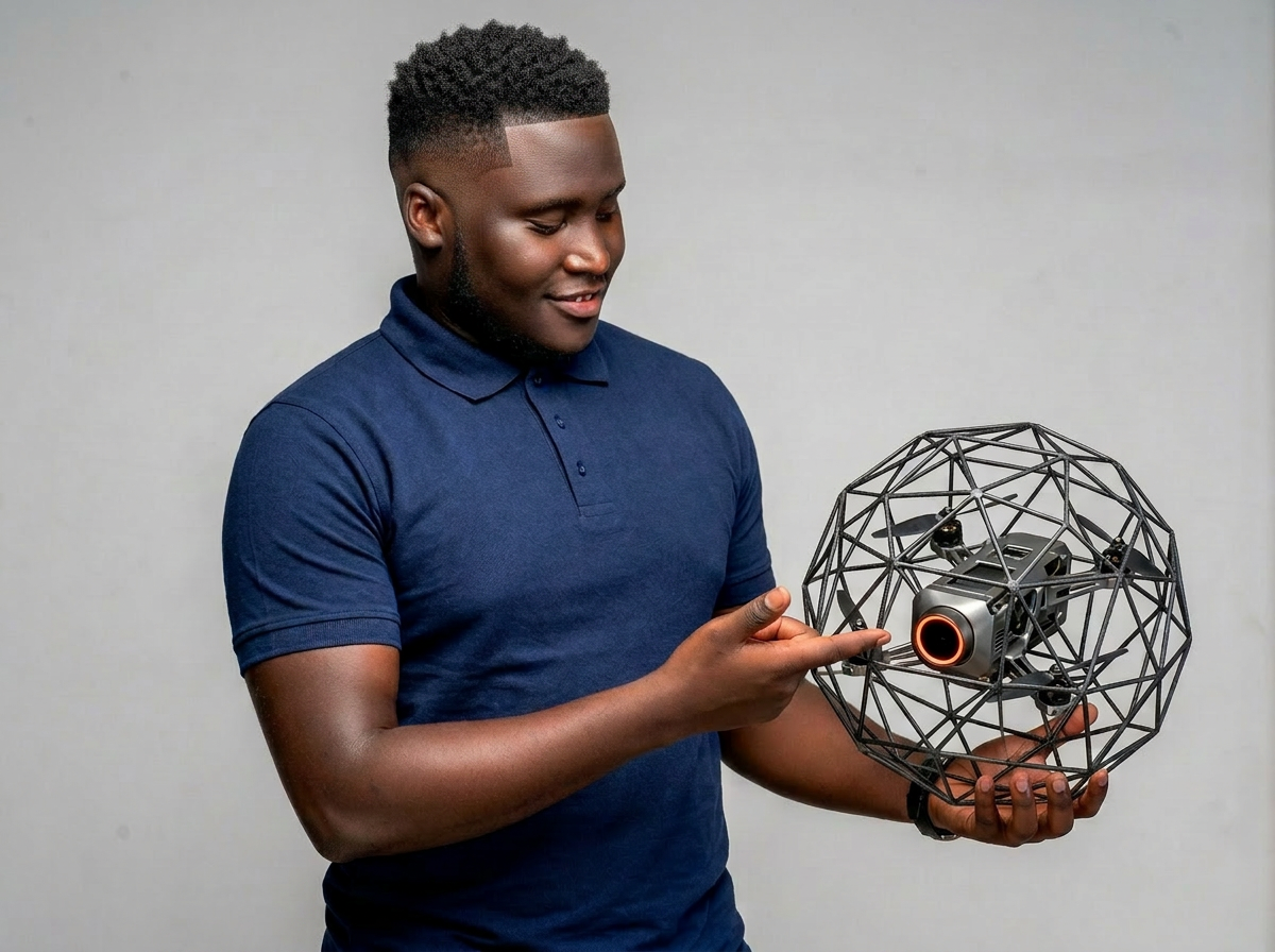 Abby James Tumusiime, founder of Kilimo Robotics